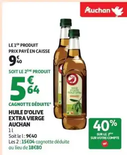 Auchan Supermarché Huile d'olive extra vierge auchan offre