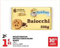 Auchan Supermarché Biscuits baiocchi nocciola snack mulino bianco offre