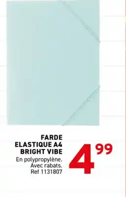Trafic Farde elastique a4 bright vibe offre