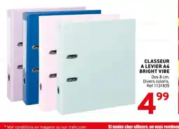 Trafic Classeur a levier a4 bright vibe offre