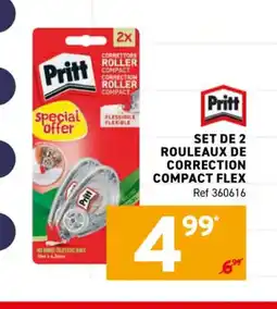 Trafic PRITT Set de 2 rouleaux de correction compact flex offre