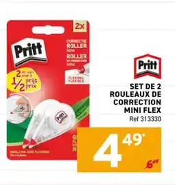 Trafic PRITT Set de 2 rouleaux de correction mini flex offre