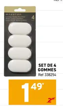 Trafic Set de 4 gommes offre