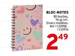 Trafic Bloc-notes offre
