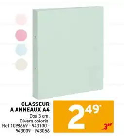 Trafic Classeur a anneaux a4 offre