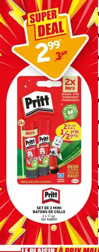 Trafic PRITT Set de 2 mini batons de colle offre
