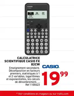 Trafic CASIO Calculatrice scientifique casio fx offre