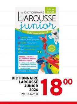 Trafic Dictionnaire larousse junior 2026 offre