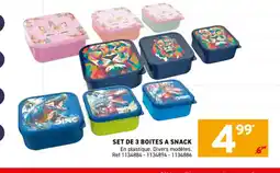 Trafic Set de 3 boites a snack offre