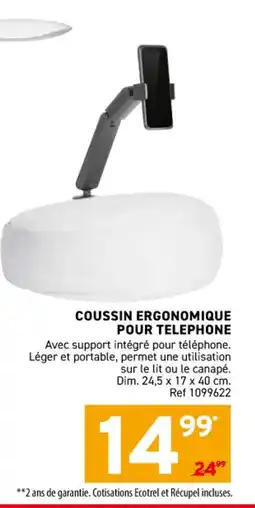 Trafic Coussin ergonomique pour telephone offre