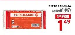 Trafic Set de 8 piles aa offre