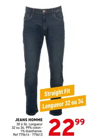 Trafic JEANS HOMME offre