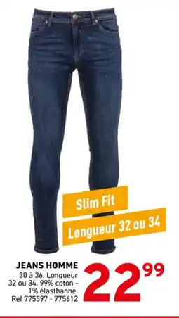 Trafic Jeans homme offre