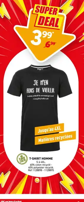 Trafic T-shirt homme offre
