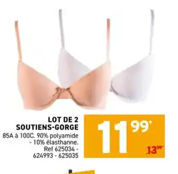 Trafic Lot de 2 soutiens-gorge offre