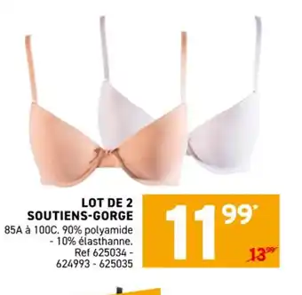 Trafic Lot de 2 soutiens-gorge offre