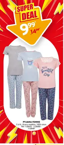Trafic Pyjama femme offre