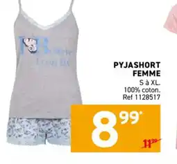 Trafic Pyjashort femme offre