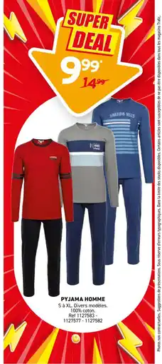 Trafic Pyjama homme offre
