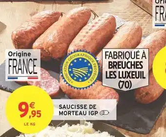 Intermarché Hyper Saucisse de morteau igp offre