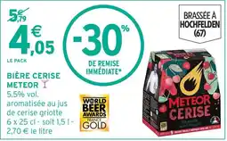Intermarché Hyper METEOR Bière cerise offre