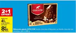 Carrefour CÔTE D'OR Bâtonnets glacés offre