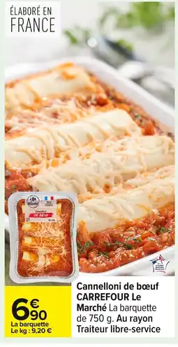 Carrefour Cannelloni de bœuf offre