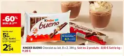 Carrefour KINDER BUENO offre