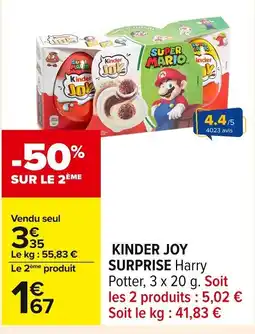 Carrefour KINDER JOY Surprise offre