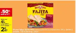 Carrefour OLD EL PASO Kit pour fajitas offre