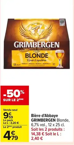 Carrefour GRIMBERGEN Bière d'Abbaye offre