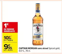 Carrefour CAPTAIN MORGAN sans alcool offre