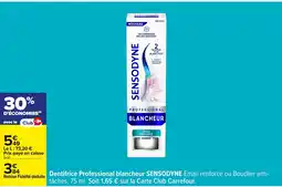 Carrefour SENSODYNE Dentifrice Professional blancheur offre