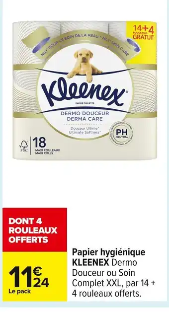 Carrefour KLEENEX Papier hygiénique offre
