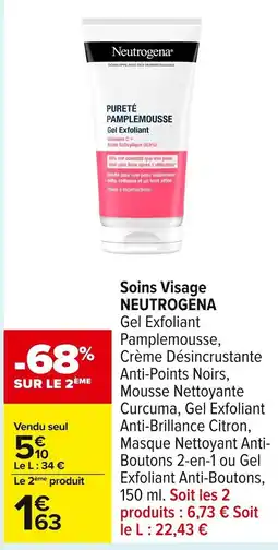 Carrefour NETROGENA Soins Visage offre