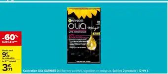 Carrefour GARNIER Coloration Olia offre