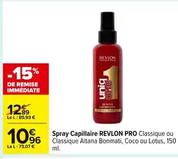 Carrefour REVLON PRO Spray Capillaire offre