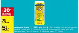 Carrefour LE PETIT MARSEILLAIS Gel douche Lot de LOT DE 2 offre