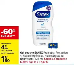 Carrefour SANEX Gel douche offre