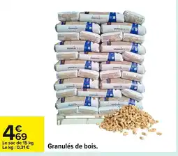 Carrefour Granulés de bois offre
