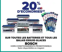 Carrefour BOSCH Sur toutes les batteries et tous les balais essuie-glaces offre
