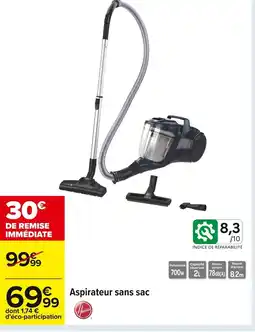 Carrefour Aspirateur sans sac offre