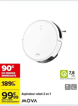 Carrefour MOVA Aspirateur robot 2 en 1 offre