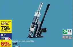 Carrefour Aspirateur à main convertible offre