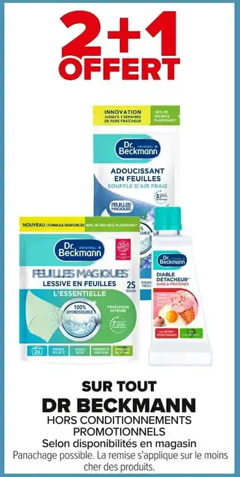 Carrefour DR BECKMANN Sur tout offre