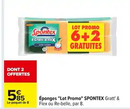 Carrefour SPONTEX Éponges Lot Promo offre