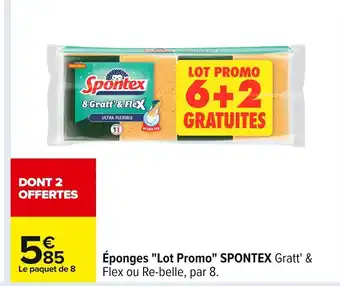 Carrefour SPONTEX Éponges Lot Promo offre