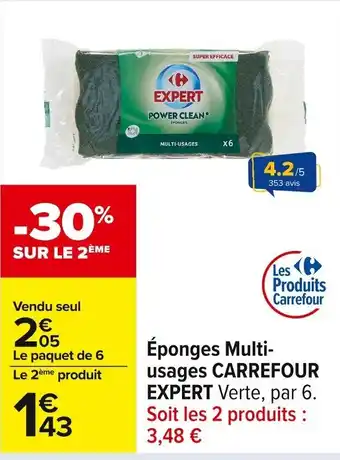 Carrefour CARREFOUR EXPERT Éponges Multi- usages offre