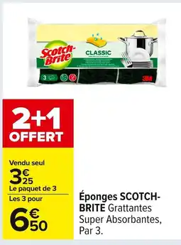 Carrefour SCOTCH BRITE Éponges offre