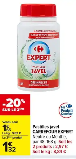 Carrefour CARREFOUR EXPERT Pastilles javel offre